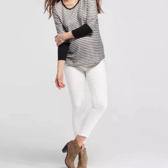 NWT Liz Lange Maternity Skinny Ankle Jeans SZ 8-10 - Picture 1 of 12